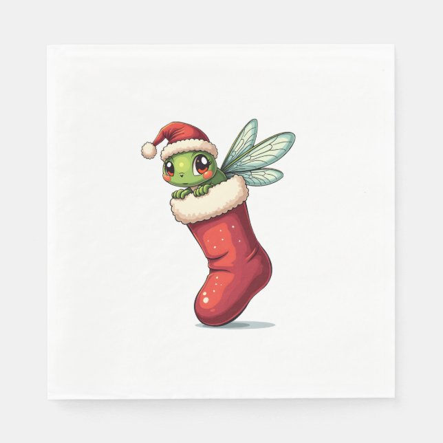 Serviette En Papier Stocker la libellule du champignon (Devant)