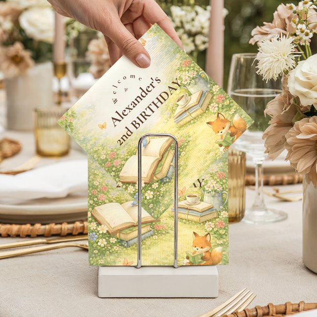 Serviette En Papier Storybook Chapter Two Birthday (Créateur téléchargé)