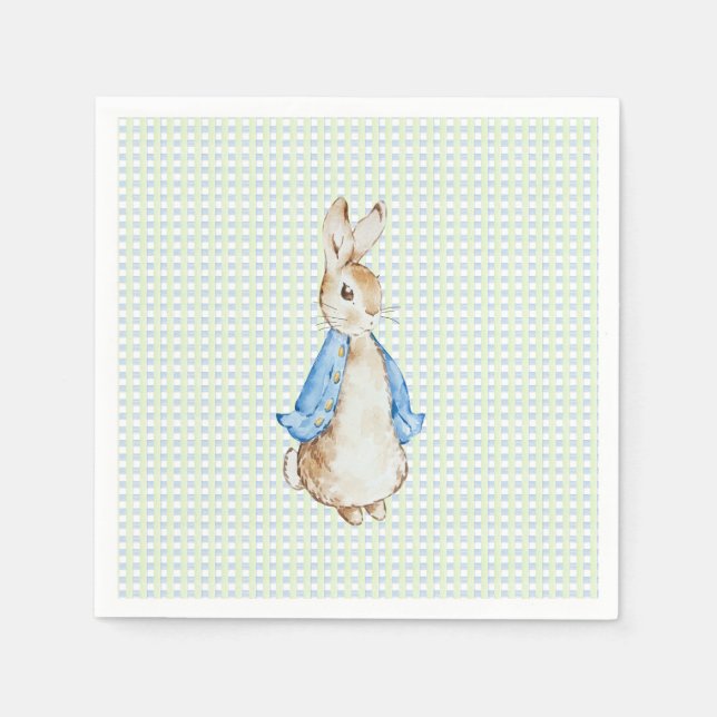 Serviette En Papier Storybook Garden Rabbit Inspired Baby Shower  (Devant)