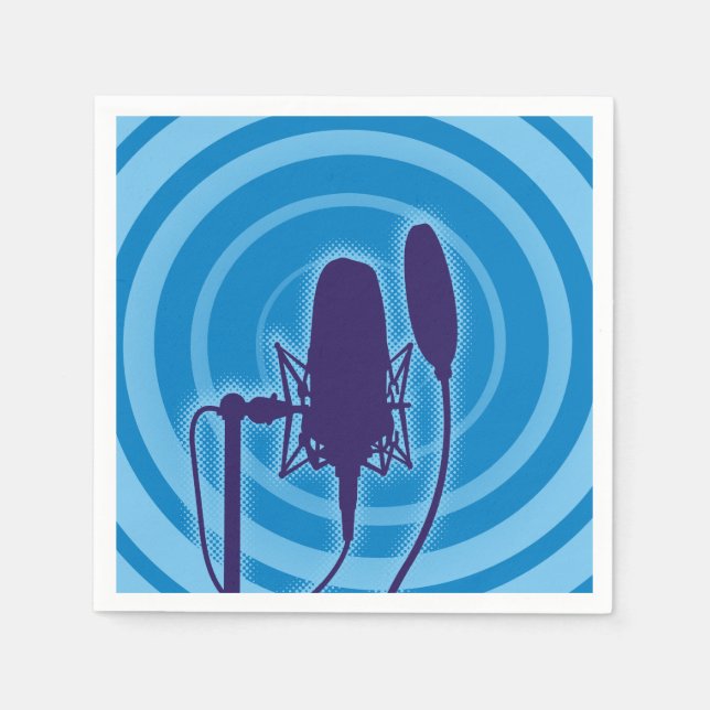Serviette En Papier Studio microphone (Devant)