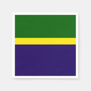 Serviette En Papier Style de bloc couleur bleu vert