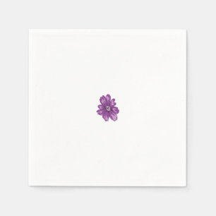 Serviette En Papier Style Fille, Aubergine Légère, Cèdre Blanchi