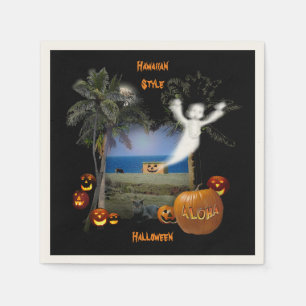 Serviette En Papier Style hawaïen d'Halloween