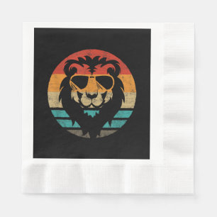 Serviette En Papier Style Lion Retro Vintage