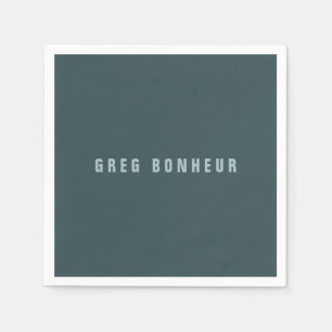 Serviette En Papier Style moderne Nom de recherche   gris bleu