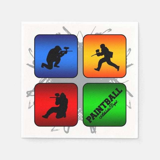 Serviette En Papier Style urbain de Paintball Extraordinaire (Devant)