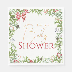 Serviette En Papier Succursales de Noël Baby shower Neutre hommes