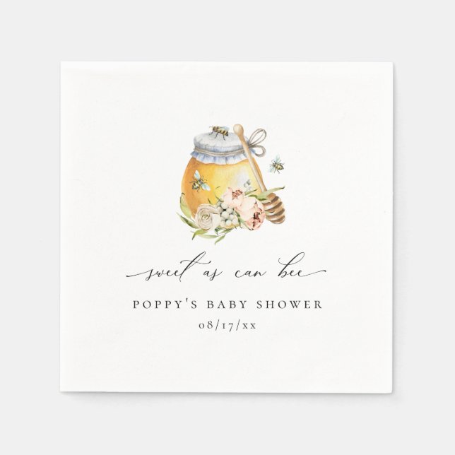 Serviette En Papier Sucré comme peut être Baby shower (Devant)