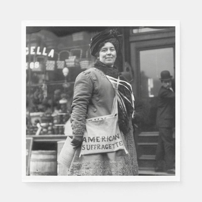 Serviette En Papier Suffragette américaine, 1910 (Devant)