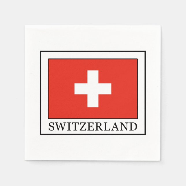 Serviette En Papier Suisse (Devant)