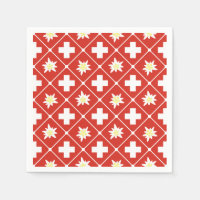 Suisse motif Edelweiss