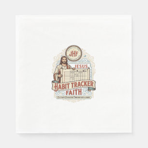 Serviette En Papier Suivi de Jésus Suivi de l'habitude de la foi Jésus