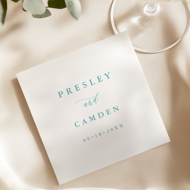 Serviette En Papier Summer Aqua Paper Dinner Napkins Wedding Decor (Créateur téléchargé)