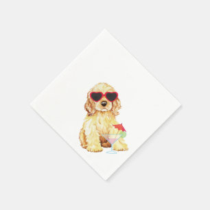 Serviette En Papier Summer Cocker Spaniel