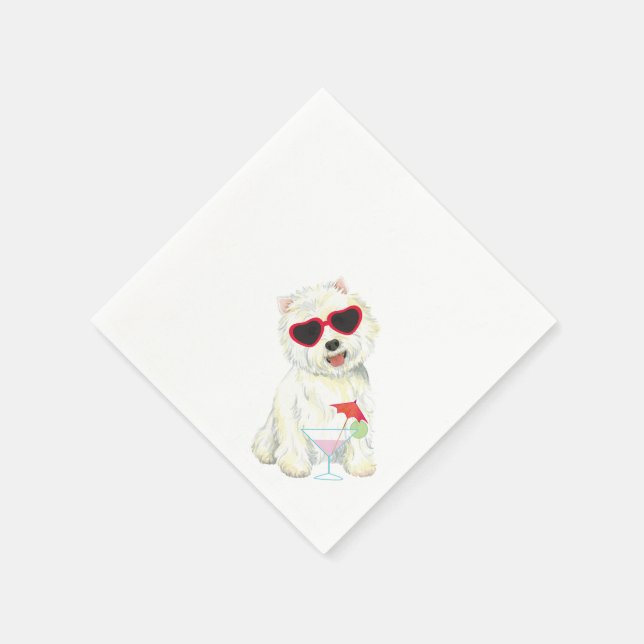 Serviette En Papier Summer Westie (Coin)