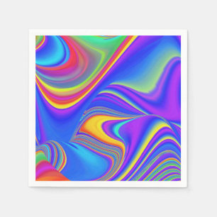 Serviette En Papier Summerfeel, Rainbowart 3D Abstrait
