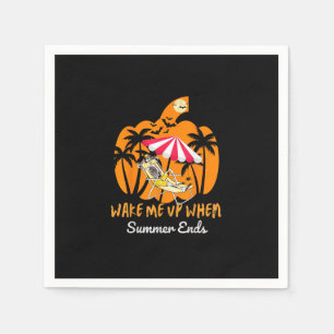 Serviette En Papier Summerween Citrouille de plage Skeleton drôle Hall