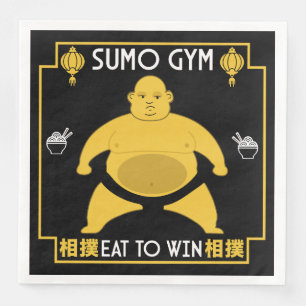 Serviette En Papier Sumo Wrestler Drôle