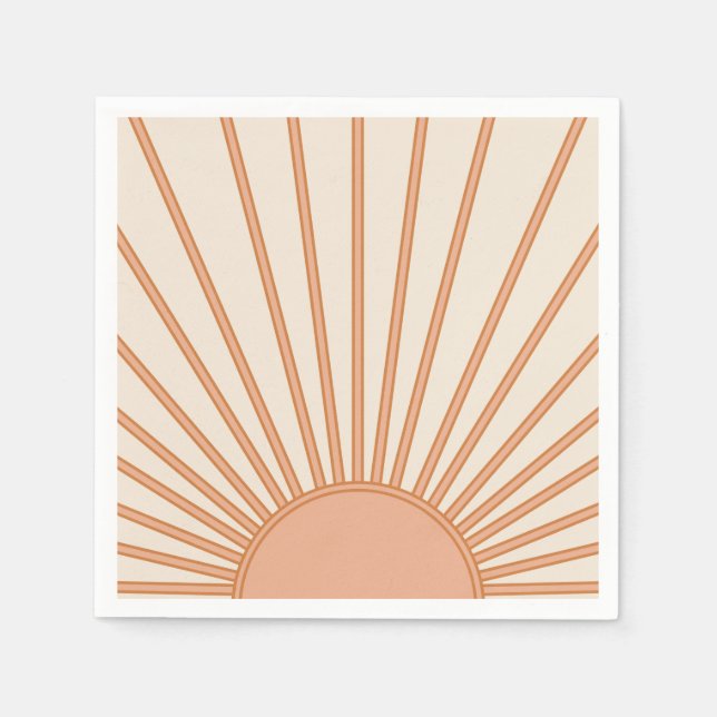 Serviette En Papier Sun Sunrise Earth (Devant)