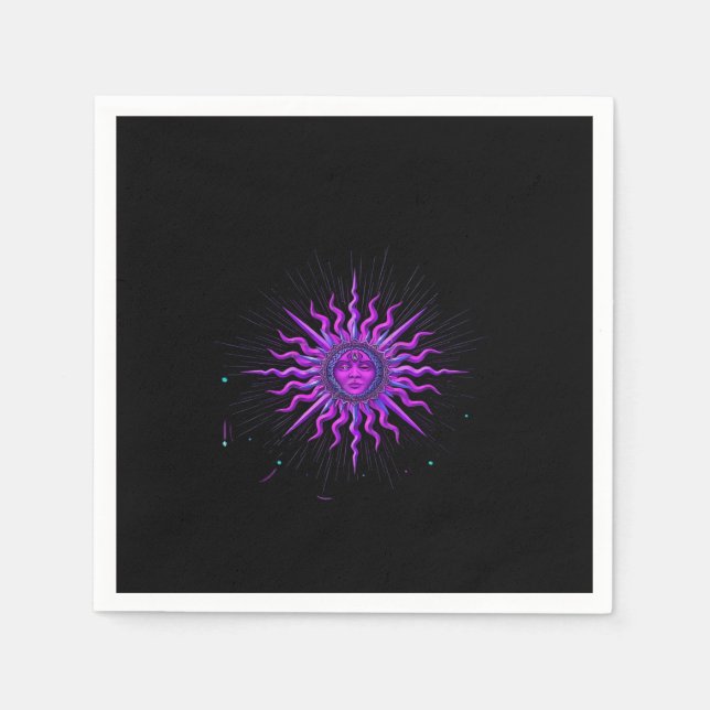 Serviette En Papier Sun - Whimsigoth Graphic (Devant)