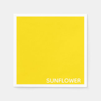 Serviette En Papier Sunflower jaune Nom de la couleur