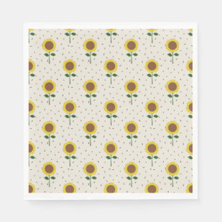 Serviette En Papier Sunflower Paper Napkins