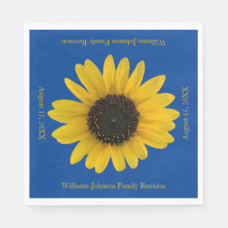 Serviette En Papier Sunflower Personnalisé Blue Event