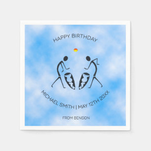 Serviette En Papier Sunny Day Celebration Danseurs Silhouette Annivers
