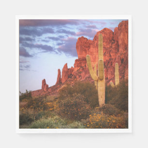 Serviette En Papier Sunset Desert Arizona State