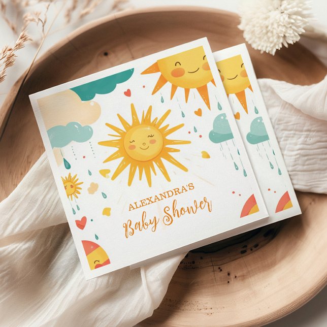 Serviette En Papier Sunshine Boho Sun Sexe Neutre (Créateur téléchargé)