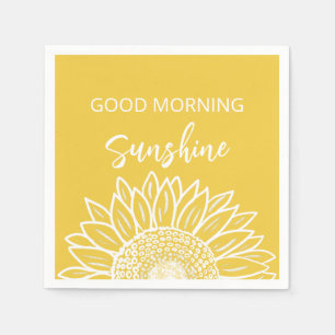 Serviette En Papier Sunshine du bon matin