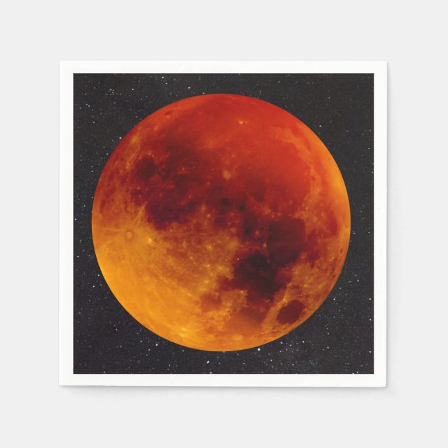 Serviette En Papier Super Blue Blood Moon (Devant)