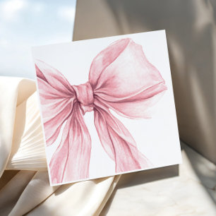 Serviette En Papier Super Elegant Blush Rose Bow Girl Anniversaire