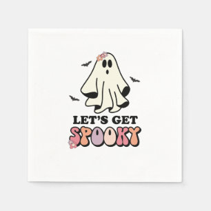 Serviette En Papier super fantôme rétro Halloween anniversaire