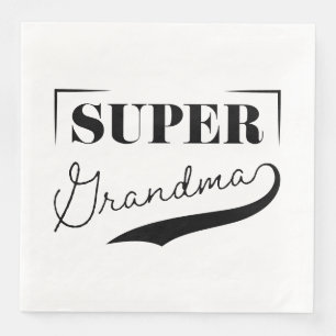 Serviette En Papier Super grand-mère