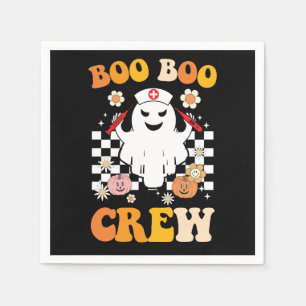 Serviette En Papier Super Halloween Boo Boo Crew Nurse Ghost