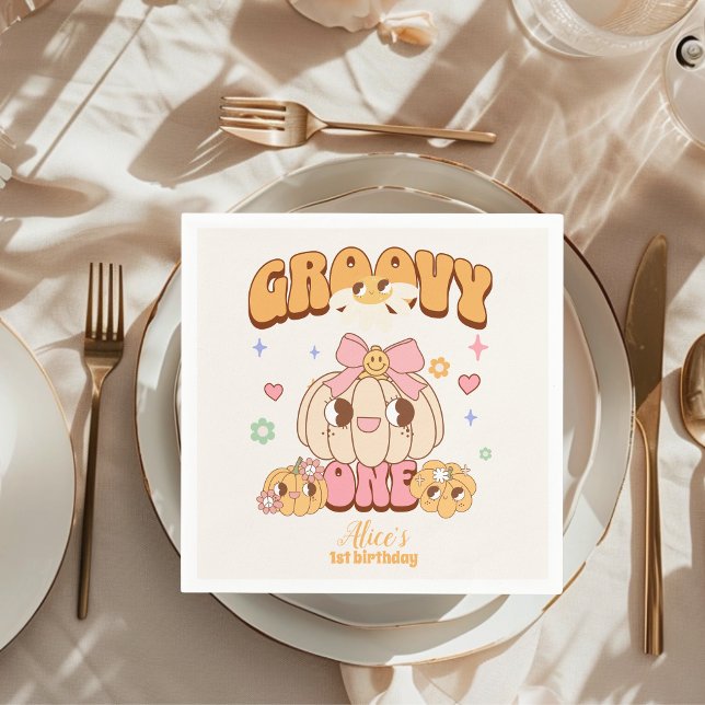 Serviette En Papier Super One Boho Daisy 1er anniversaire (Créateur téléchargé)