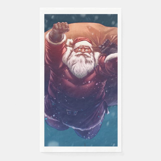 Serviette En Papier Super Père Noël (Devant)