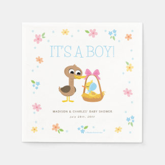 Serviette En Papier Super Simple | 5 Petits Canards Fête Prénatale pou