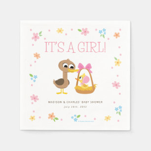 Serviette En Papier Super Simple 5 Petits Canards Fille Baby Shower