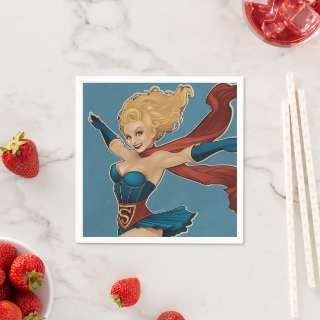 Serviette En Papier Supergirl Bombshell (En situation)