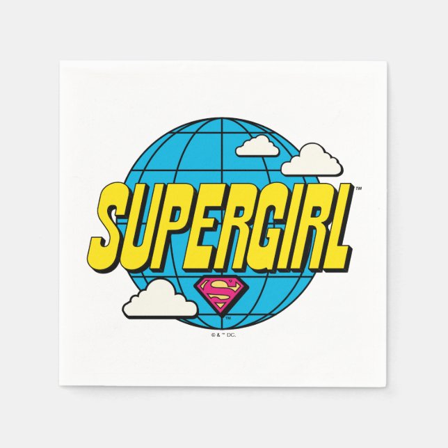 Serviette En Papier Supergirl Graphique Pop Global (Devant)