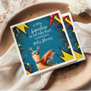 Serviette En Papier Superhero Animaux Baby shower garçon