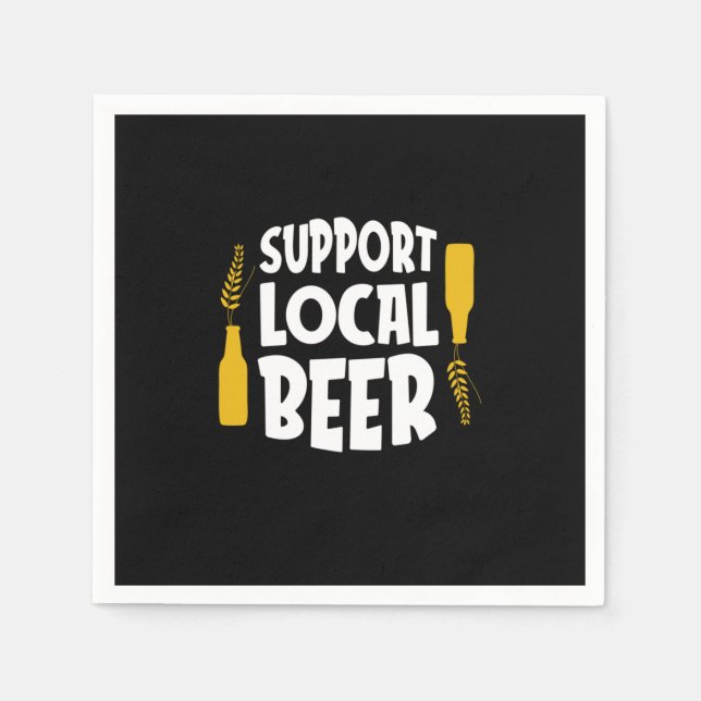 Serviette En Papier Support de la bière locale (Devant)