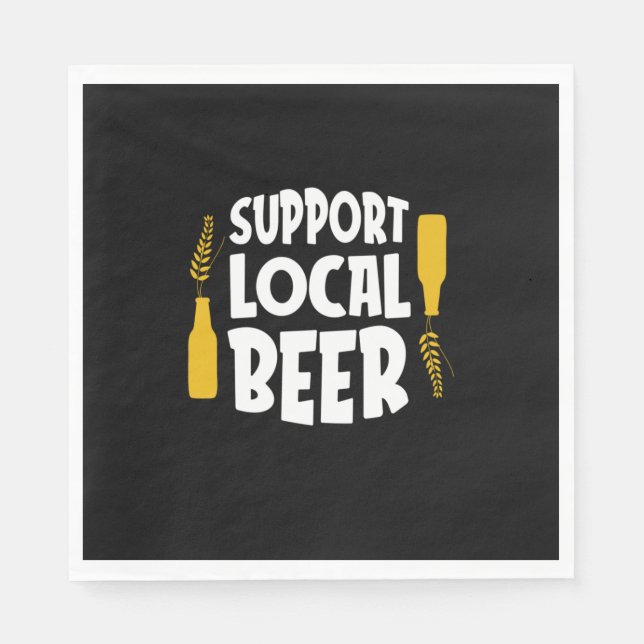 Serviette En Papier Support de la bière locale (Devant)