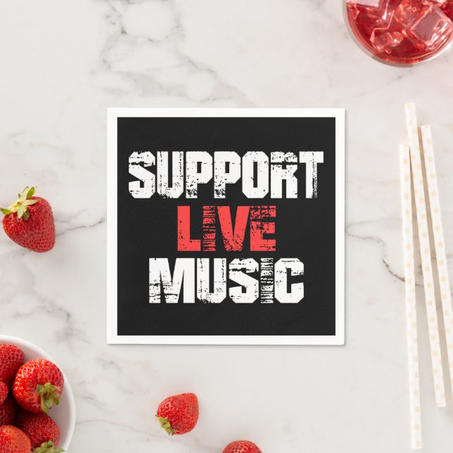 Serviette En Papier Support de musique Live (En situation)