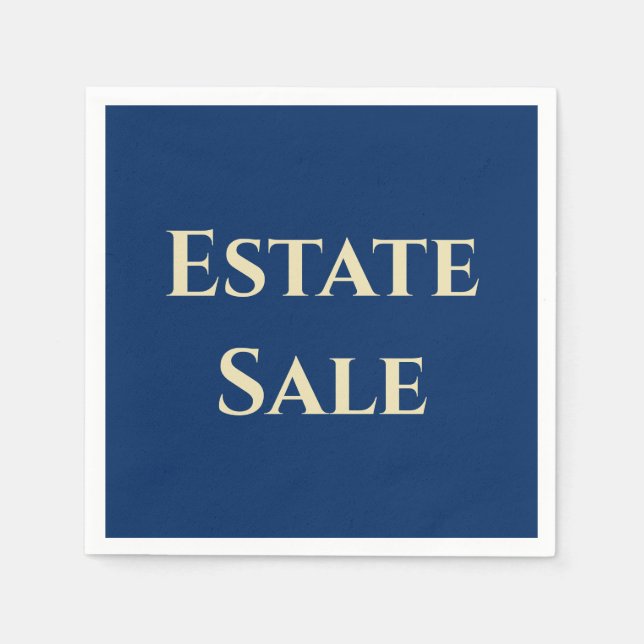 Serviette En Papier Support de vente immobilier classique (Devant)