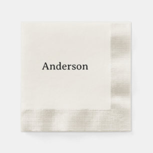 Serviette En Papier Supprimer le texte Remplacer par son propre design