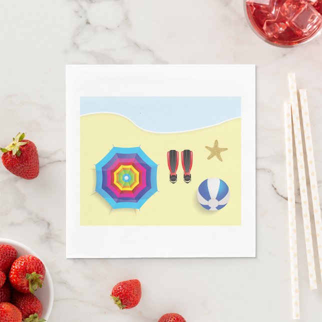 Serviette En Papier Sur La Plage (Créateur téléchargé)