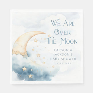 Serviette En Papier Sur le Baby shower de lune serviettes